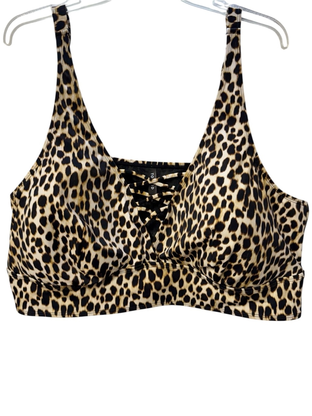Torrid Cheetah Print Swim Top 5X